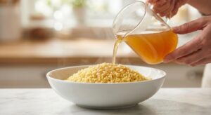 Protein-Couscous-Salat mit Kräuter-Feta und Granatapfel - Schritt 1