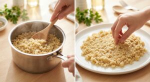 Quinoa-Tabouleh mit Granatapfel und Feta - Schritt 1