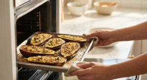 Gefüllte Auberginen mit Linsen und Feta - Schritt 2