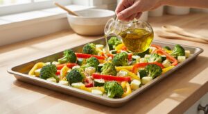 Warmer Kichererbsen-Salat mit geröstetem Gemüse - Schritt 2