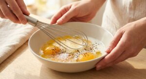 Protein-Rührei mit Spinat und Feta - Schritt 2