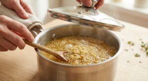 Gefüllte Paprika mit Quinoa und Feta - Schritt 2