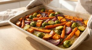 Warmer Kichererbsen-Salat mit geröstetem Gemüse - Schritt 3