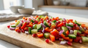 Protein-Couscous-Salat mit Kräuter-Feta und Granatapfel - Schritt 3