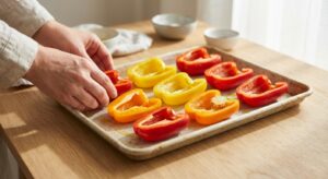 Gefüllte Paprika mit Quinoa und Feta - Schritt 3