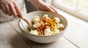 Gebratener Blumenkohl-Salat mit Tahini-Dressing - Schritt 3