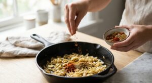 Kichererbsen-Curry mit Spinat - Schritt 3