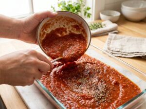 Auberginen-Röllchen mit Ricotta-Spinat-Füllung - Schritt 4