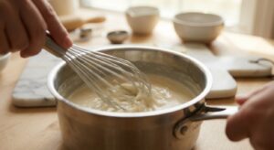 Zucchini-Lasagne mit Spinat und Tofu-Béchamel - Schritt 4