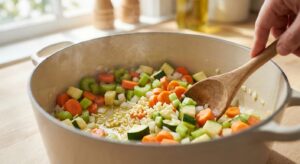 Vegetarische Minestrone mit weißen Bohnen - Schritt 4