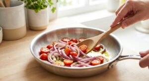 Warmer Linsensalat mit Ziegenkäse - Schritt 4