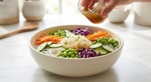 Thai-Glasnudelsalat mit Edamame - Schritt 5