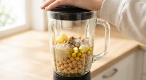 Kichererbsen-Wrap mit Hummus und Ofengemüse - Schritt 5