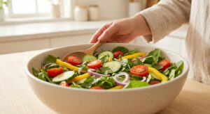 Protein-Couscous-Salat mit Kräuter-Feta und Granatapfel - Schritt 5