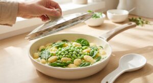 Proteinreiche Gnocchi-Pfanne mit Edamame & Feta - Schritt 5