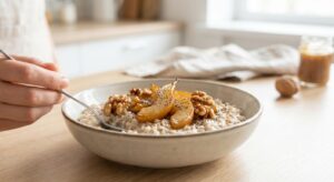 Warmer Buchweizen-Porridge mit karamellisierten Birnen - Schritt 5