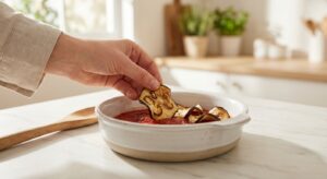 Auberginen-Auflauf mit Feta und Kichererbsen - Schritt 5