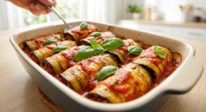 Auberginen-Röllchen mit Ricotta-Spinat-Füllung - Schritt 6