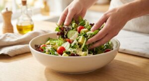 Protein-Couscous-Salat mit Kräuter-Feta und Granatapfel - Schritt 6