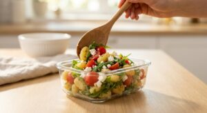 Gnocchi-Salat to Go mit Feta und Rucola - Schritt 6