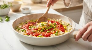 Gefüllte Paprika mit Quinoa und Feta - Schritt 6