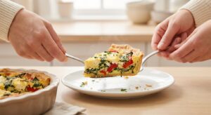 Schnelle Brokkoli-Feta-Quiche ohne Boden - Schritt 7