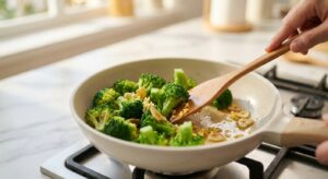 Asiatische Brokkoli-Tofu-Pfanne - Schritt 7