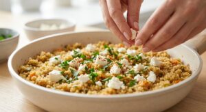 Gefüllte Paprika mit Quinoa und Feta - Schritt 7