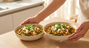 Kichererbsen-Curry mit Spinat - Schritt 7