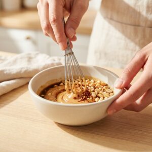 Blumenkohl-Reis-Bowl mit Erdnuss-Tofu - Schritt 7