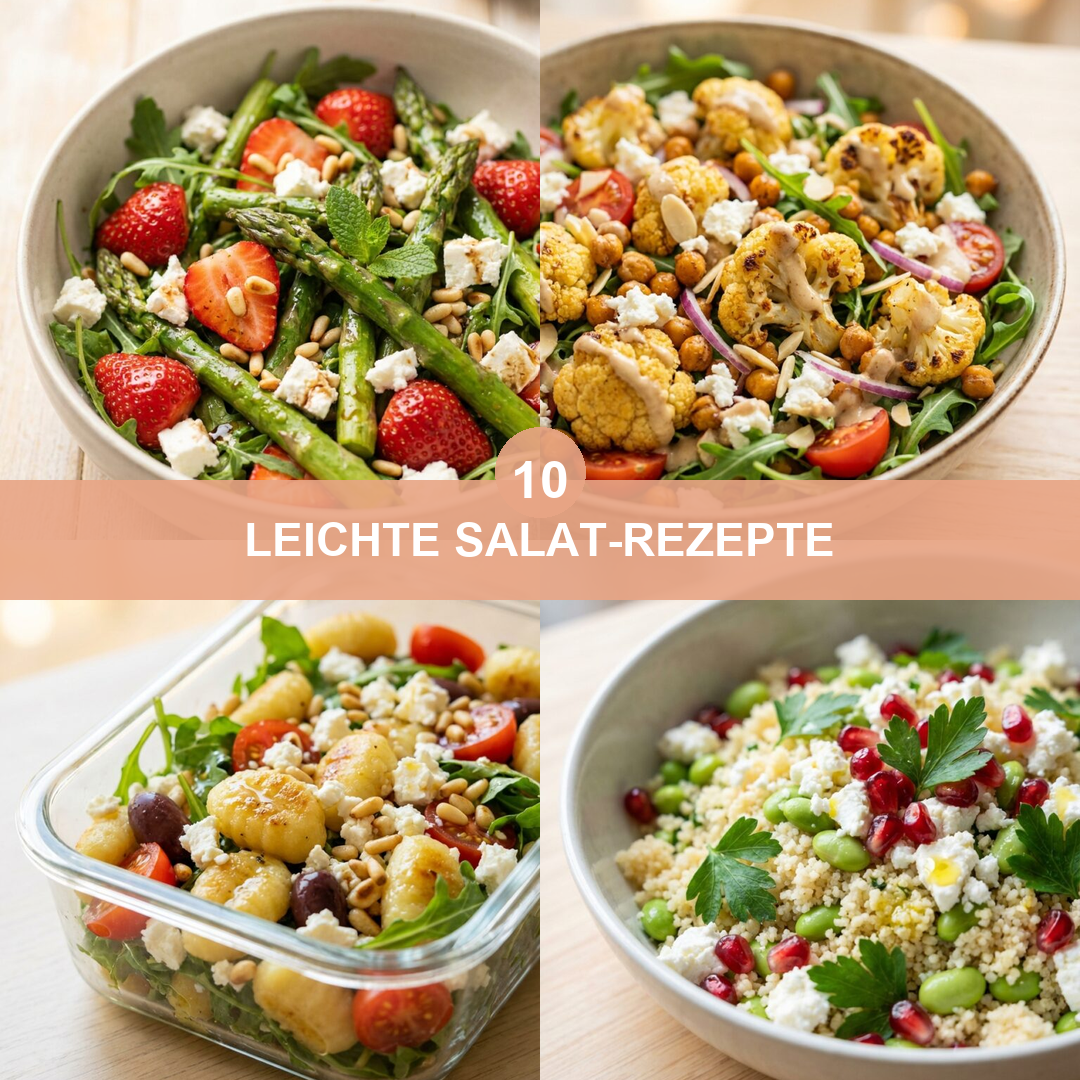 10 leichte Salat-Rezepte – frisch, schnell und vegetarisch