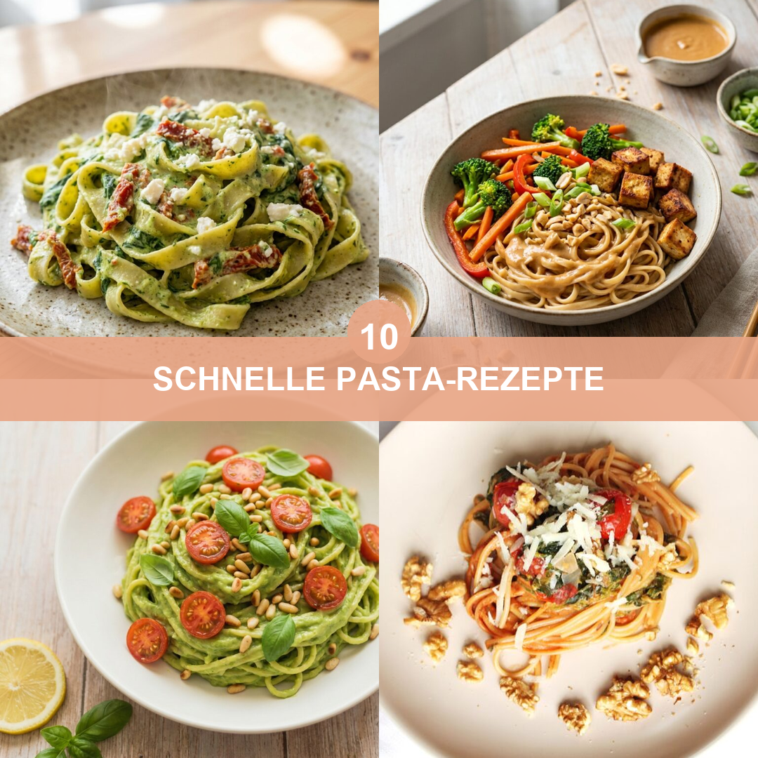 10 schnelle Pasta-Rezepte – vegetarisch und einfach