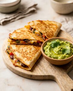 Schnelle Gemüse-Quesadillas mit Guacamole