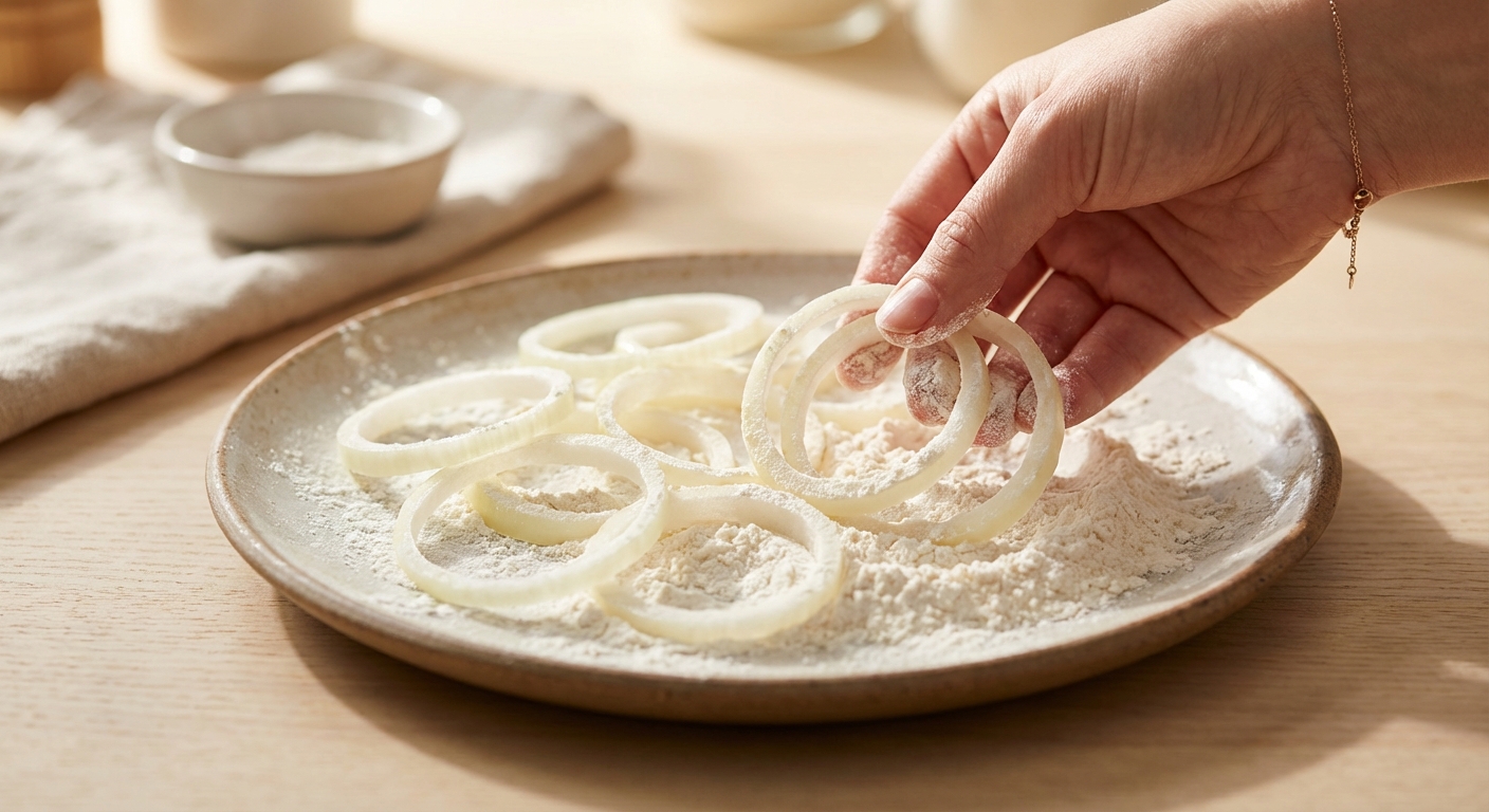 Cremige Kartoffelsuppe mit Röstzwiebeln Zubereitung