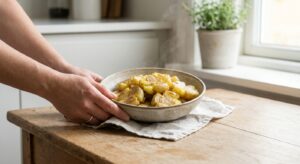 Bärlauch-Gnocchi mit brauner Butter und Walnüssen - Schritt 1