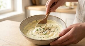 Bärlauch-Fladen mit Feta und Frühlingszwiebeln - Schritt 3