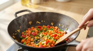 Veggie Fried Rice mit Ei und Gemüse - Schritt 3