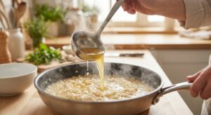 Cremiges Pilz-Risotto mit Parmesan und Feta - Schritt 4