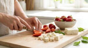 Spargelsalat mit Erdbeeren und Feta - Schritt 4