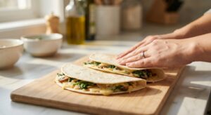 Schnelle Gemüse-Quesadillas mit Guacamole - Schritt 4