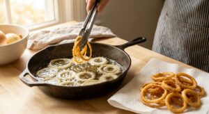Cremige Kartoffelsuppe mit Röstzwiebeln - Schritt 4
