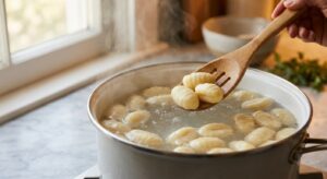 Bärlauch-Gnocchi mit brauner Butter und Walnüssen - Schritt 5