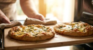 Bärlauch-Fladen mit Feta und Frühlingszwiebeln - Schritt 7