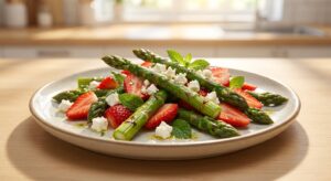 Spargelsalat mit Erdbeeren und Feta - Schritt 7