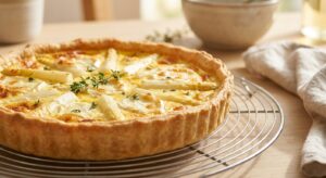 Grüner Spargel Quiche mit Ziegenkäse - Schritt 8