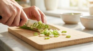 Bärlauch-Fladen mit Feta und Frühlingszwiebeln - Schritt 8