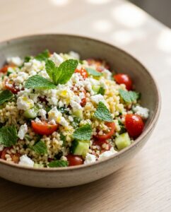 Bulgur-Salat mit Minze und Tomaten