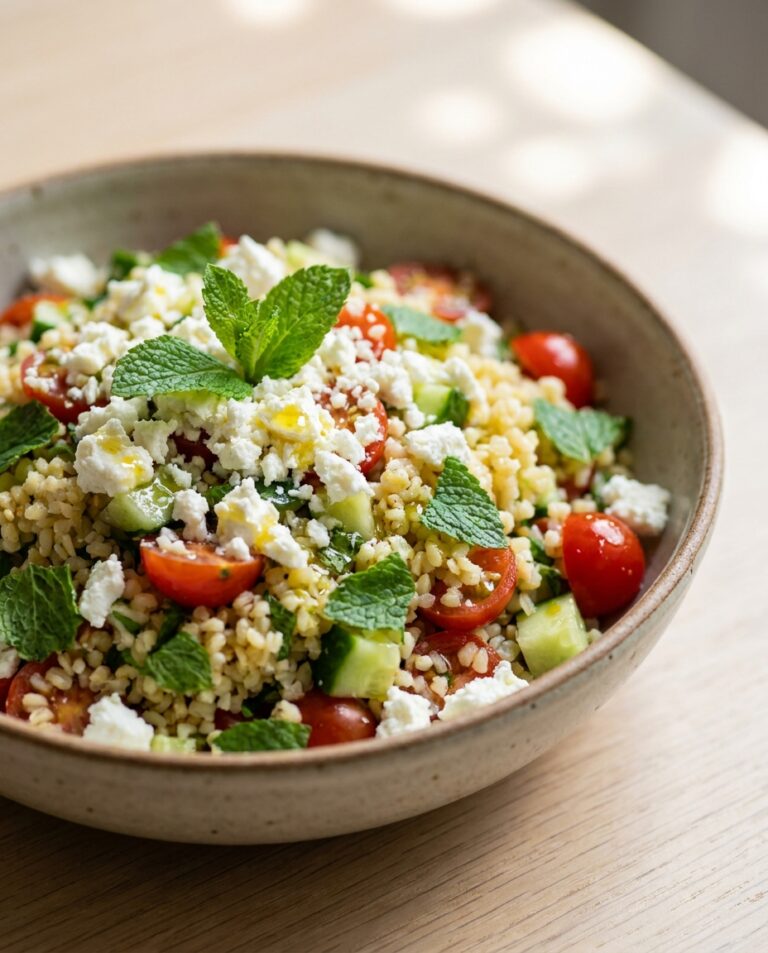 Bulgur-Salat mit Minze und Tomaten