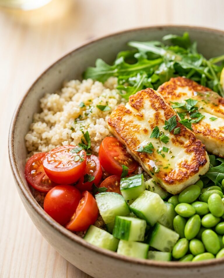 Quinoa-Halloumi-Bowl