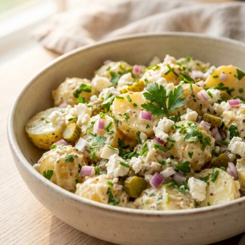 Leichter Kartoffel-Senf-Salat